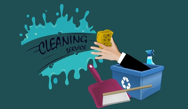 illustration of professional cleaning service